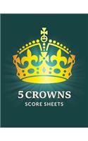 5 Crowns Score Sheets