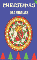 Christmas Mandalas: Christmas Patterns Adult Coloring Book