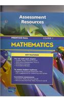 Prentice Hall Math Course 1 Assessment Resources Blackline Masters 2004 C
