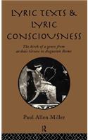 Lyric Texts and Lyric Consciousness