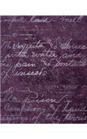 Distressed Sangria Composition Notebook - Large Blank Notebook (Softcover Journal / Diary / Sketchbook)