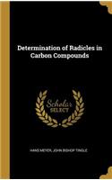 Determination of Radicles in Carbon Compounds