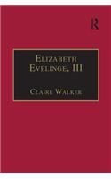 Elizabeth Evelinge, III