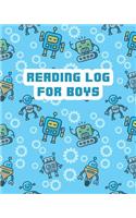 Reading Log for Boys