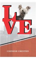 Chinese Crested: Love Park Recipe Blank Cookbook Notebook Book Is 120 Pages 6x9