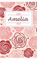 Amelia: Personalised Notebook / 120 Pages / Dot Grid / Perfect for journaling and writing notes.