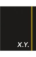 X.Y.: Classic Monogram Lined Notebook Personalized With Two Initials - Matte Softcover Professional Style Paperback Journal Perfect Gift for Men and Women
