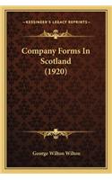 Company Forms in Scotland (1920)