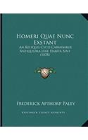 Homeri Quae Nunc Exstant: An Reliquis Cycli Carminibus Antiquiora Jure Habita Sint (1878)