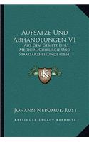 Aufsatze Und Abhandlungen V1