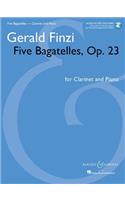 Five Bagatelles, Op. 23 - Clarinet in B-Flat and Piano (Book/Online Audio)