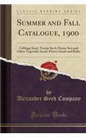 Summer and Fall Catalogue, 1900
