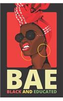 BAE Black And Educated: Natural Afro Melanin Queen Record & Monitor Blood Pressure at Home. 6x9 Inches 100 Pages Log Book Daily Readings, Comment Notes. Black Afro Queen, M