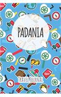 Padania Travel Journal: 6x9 Travel planner I Road trip planner I Dot grid journal I Travel notebook I Travel diary I Pocket journal I Gift for Backpacker