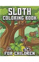 Sloth Coloring Book for Children