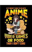 If It Doesn't Have To Do With Anime Video Games Or Food Then I Don't Care