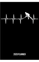 2020 Planner: Hockey Heartbeat Weekly & Monthly Planner 2020 - 52 Week Calendar 6 x 9 Organizer - Gift for Hockey Players