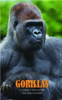 Gorillas 5 x 8 Weekly 2020 Planner: One Year Calendar