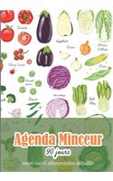 Agenda minceur 90 jours - mon suivi alimentaire détaillé