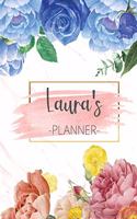 Laura's Planner: Monthly Planner 3 Years January - December 2020-2022 - Monthly View - Calendar Views Floral Cover - Sunday start