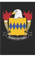 Penington: Penington Coat of Arms and Family Crest Notebook Journal (6 x 9 - 100 pages)