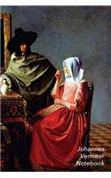 Johannes Vermeer Notebook: The Wine Glass Journal - 100-Page Beautiful Lined Art Notebook - 6 X 9 Artsy Journal Notebook (Art Masterpieces)