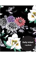 Daily Infant Log Book: Blank Column Infant Daily Log Book for Daycares, Pearhead Baby's, Daily Log Sheet for Boys & Girls. To Track & Monitor Feed, Diaper changes, Medicat