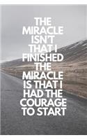 The Miracle Isn't That I Finished. the Miracle Is That I Had the Courage to Start