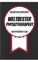 Notizbuch - Zertifiziert - Weltbester - Physiotherapeut