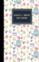 Cornell Notes Notebook: Cornell Journal, Cornell Note Taking System, Note Taking Journal For Women, Cute Super Hero Cover, 8.5" x 11", 200 pages