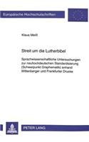 Streit Um Die Lutherbibel