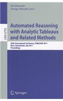 Automated Reasoning with Analytic Tableaux and Related Methods: 20th International Conference, TABLEAUX 2011, Bern, Switzerland, July 4-8, 2011, Proceedings