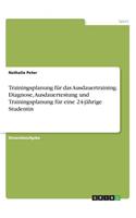 Trainingsplanung für das Ausdauertraining. Diagnose, Ausdauertestung und Trainingsplanung für eine 24-jährige Studentin