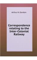 Correspondence Relating to the Inter-Colonial Railway