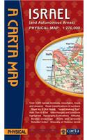 Carta's Physical Map of Israel