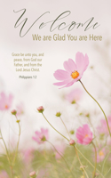 General Worship Bulletin: We Are Glad You Are Here - Spring (Package of 100): Philippians 1:2 (Kjv)