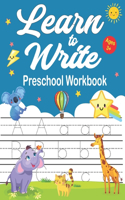 Learn To Write Preschool Workbook