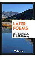 Later Poems