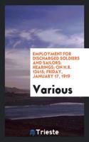 Employment for Discharged Soldiers and Sailors