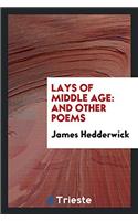 Lays of Middle Age