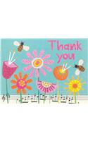 Bumblebee Garden Glitz Thank You Notes