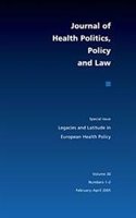 Legacies and Latitude in European Health Policy, 30