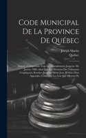 Code Municipal De La Province De Québec