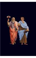 Aristotle and Plato with Footballs