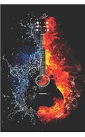 Guitar Notebook: Guitar Notebook for guitar player and songwriter / 120 lined pages / size 6x9 inch