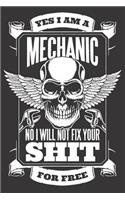 Notebook for car auto mechanic tuner and racer