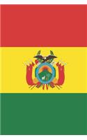 Bolivia Travel Journal - Bolivia Flag Notebook - Bolivian Flag Book