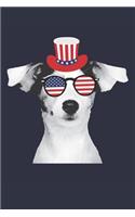 Jack Russel Terrier Journal - Jack Russel Terrier Notebook - Fourth Of July Gift for Dog Lovers