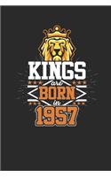 Kings Are Born In 1957: Small Lined Notebook - Birthday Gift or Anniversary Gift Idea