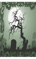 Green graveyard notebook: Horror Notebook for Goths